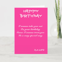 Ex-wife birthday cards-I wanna take you out