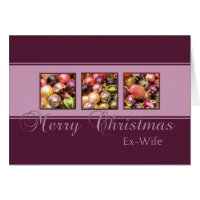 Ex Wife Merry Christmas card