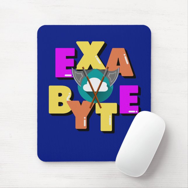 Exabyte Data Measurement Unit Mouse Pad (With Mouse)