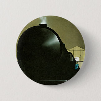 Exactitude Railway Poster 6 Cm Round Badge