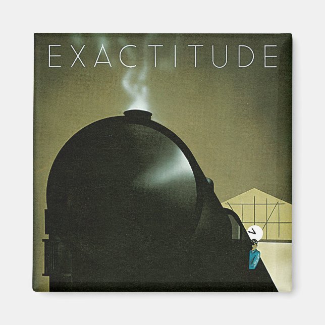 Exactitude Railway Poster Magnet (Front)