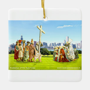 Exaltation of the Holy Cross  Ceramic Ornament