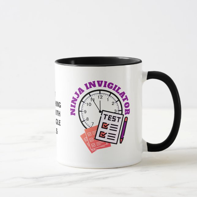 Exam Officer NINJA INVIGILATOR Teacher Mug (Right)
