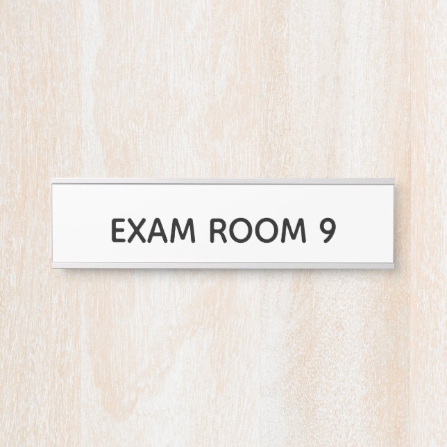 "Exam Room" Door Plate Door Sign (Front)