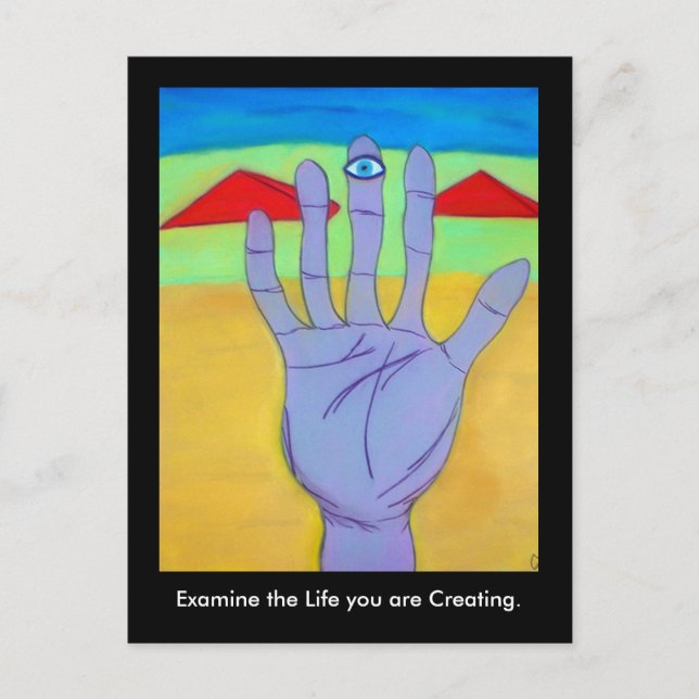 Examine your life postcard (Front)