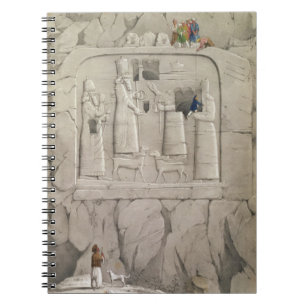 Examining an Assyrian Rock Sculpture, from 'Discov Notebook