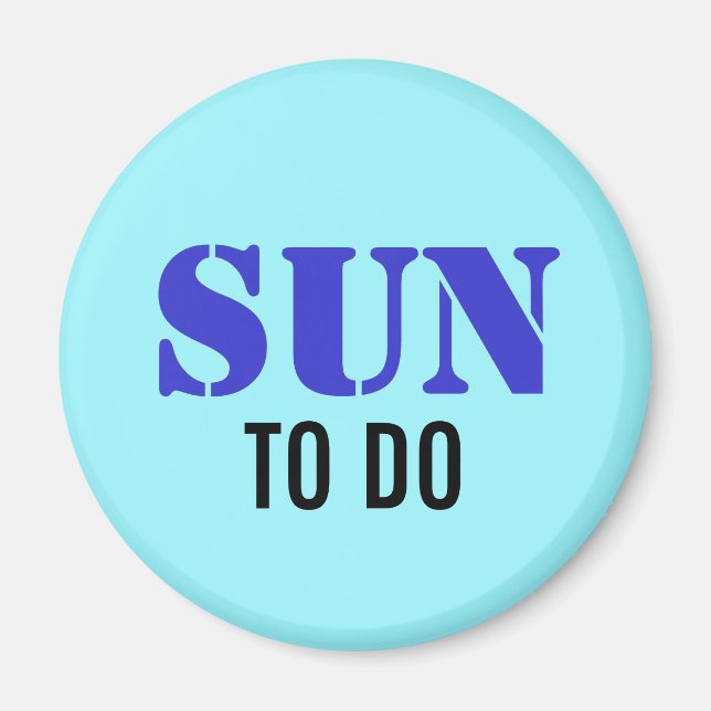 EXAMPLE: ONLY COLOR / cyan + your text Magnet (Front)