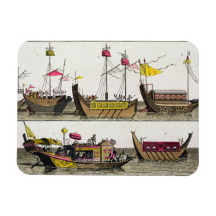 Examples of Chinese ships, illustration from 'Le C Magnet