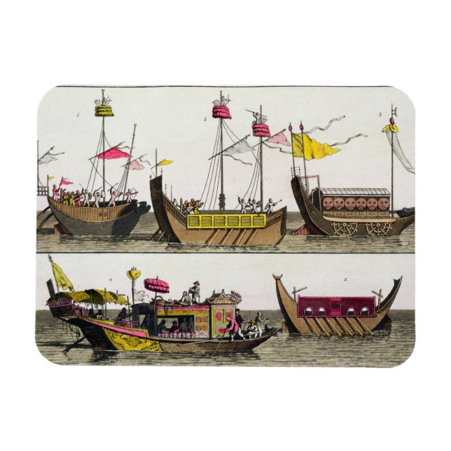 Examples of Chinese ships, illustration from 'Le C Magnet (Horizontal)