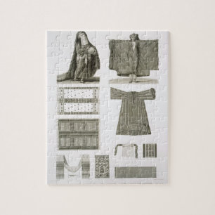 Examples of Silk and Egyptian Costumes, from 'Desc Jigsaw Puzzle