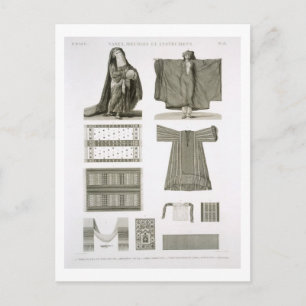 Examples of Silk and Egyptian Costumes, from 'Desc Postcard