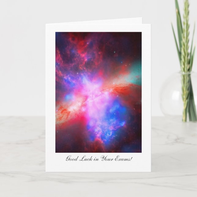 Exams Good Luck, Cigar Galaxy, Ursa Major, Hubble Card (Front)