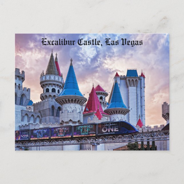 Excalibur Castle Las Vegas postcard (Front)