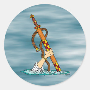 Excalibur Classic Round Sticker