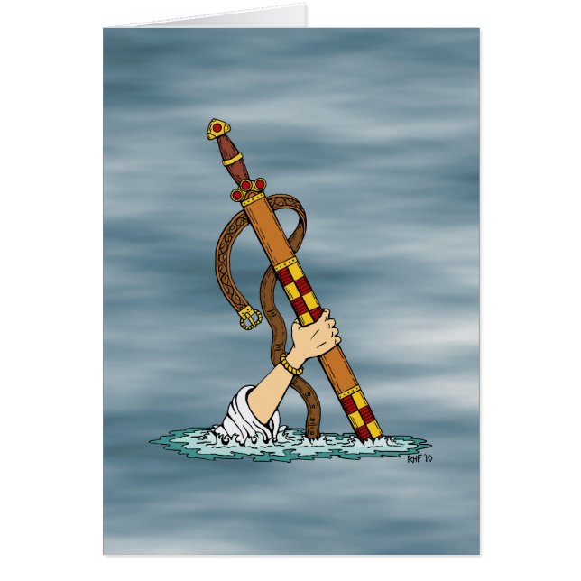 Excalibur Greeting Card (Front)