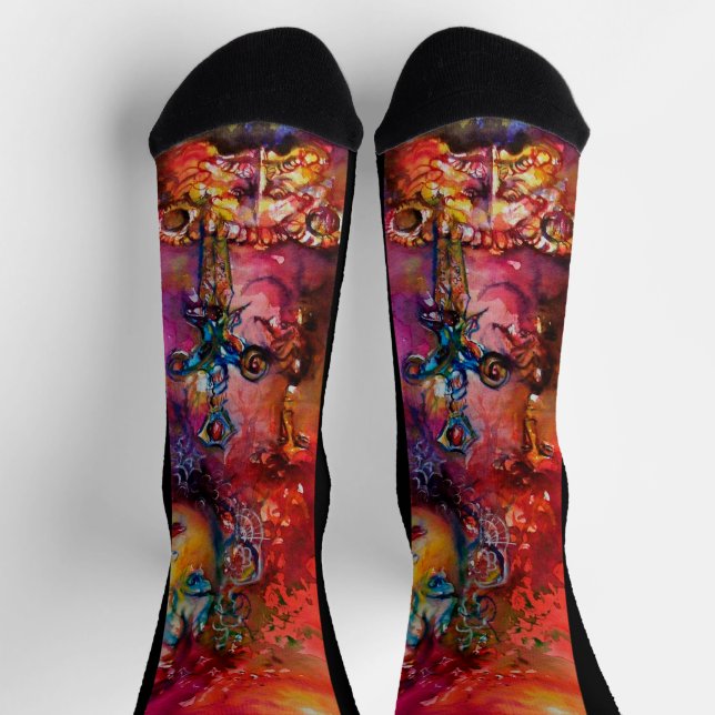 EXCALIBUR / Magic Sword Arthurian Legend Socks (Top)