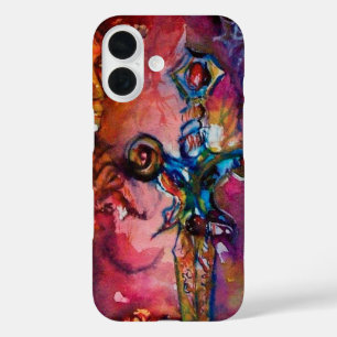 EXCALIBUR /MAGIC SWORD Fuchsia Red Pink Fantasy iPhone 16 Case
