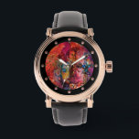 EXCALIBUR ,Magıc Sword Red Purple Blue Fantasy Watch<br><div class="desc">Colourful , whimsical , romantic, symbolist contemporary watercolor painting in bright red, black, fuchsia, purple, yellow, blue, white colours for a spiritual, mystic Celtic legend by Alessandro Lumini 1989 .This cool and artistic design is also a beautiful gift for special occasions , birthdays , weddings, Christmas, Holiday, Valentine's Day, Mardi...</div>