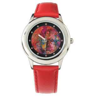 EXCALIBUR ,Magıc Sword Red Purple Blue Fantasy Watch