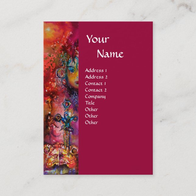 EXCALIBUR  MONOGRAM BUSINESS CARD (Front)