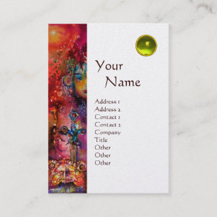 EXCALIBUR MONOGRAM metallic pearl Business Card