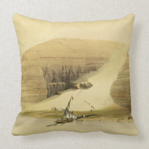 Excavated Temple of Abu Simbel, from "Egypt and Nu Cushion