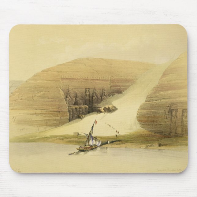 Excavated Temple of Abu Simbel, from "Egypt and Nu Mouse Pad (Front)