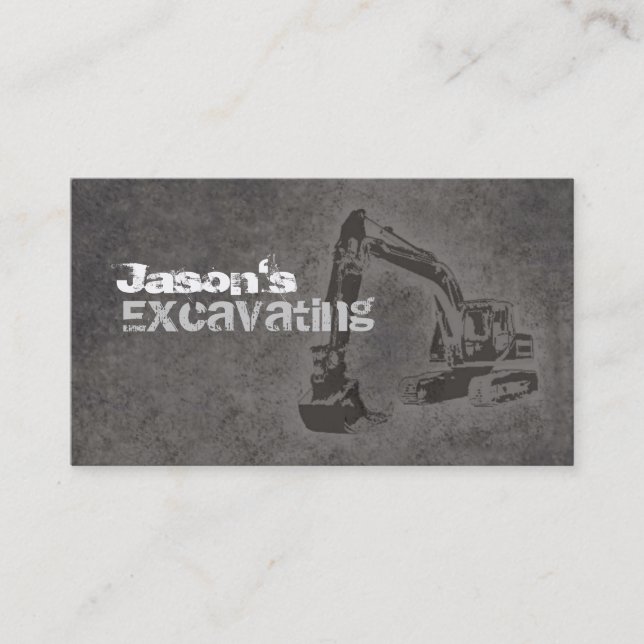 Excavating Business Cards (Front)