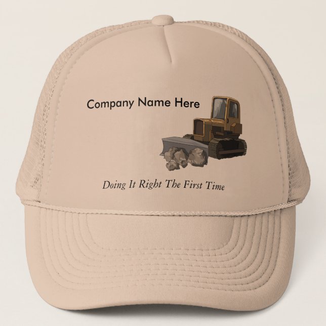 Excavating Company Slogan Hat (Front)