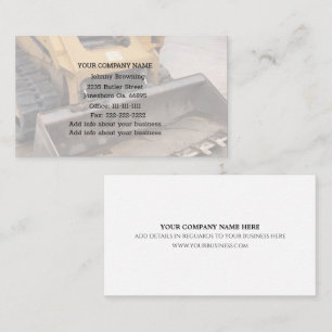 Excavation Service Business Card