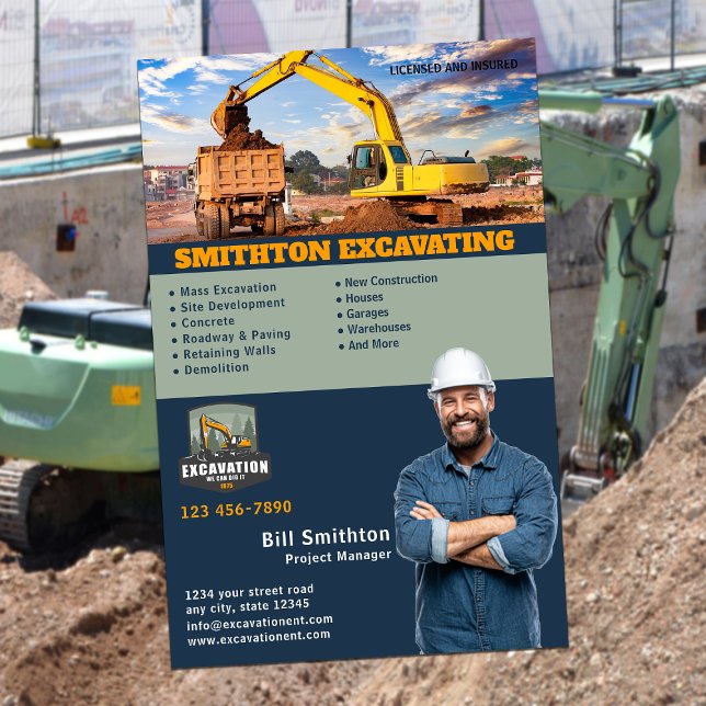 Excavation Services Business Flyer (Creator Uploaded)