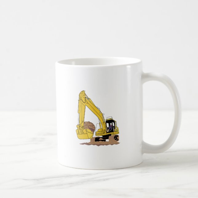 Excavator Coffee Mug (Right)