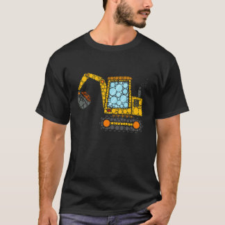 Excavator Construction Digger Happy Dot Day Shirts