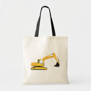 Excavator Construction Truck Tote Bag