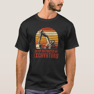 Excavator Construction Worker Vehicle Digger T-Shirt