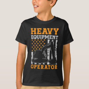 Excavator Driver Heavy Equipment Operator Worker T-Shirt