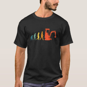 Excavator Evolution Retro Vintage T-Shirt