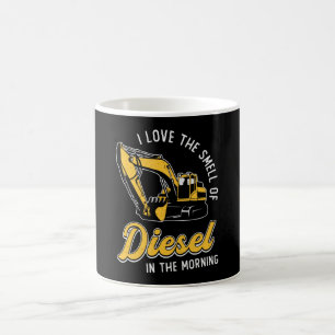 Excavator I Love The Smell Construction Worker Coffee Mug