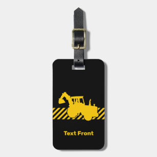 Excavator Luggage Tag