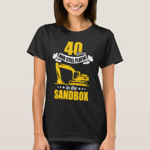 Excavator Operator 40 Years Birthday T-Shirt