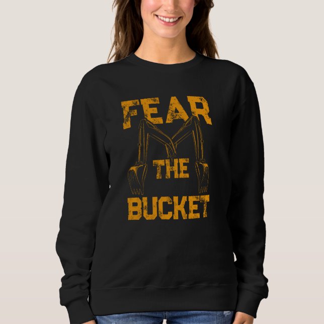 Excavator Operator For Excavator Driver Backhoe Op Sweatshirt (Front)