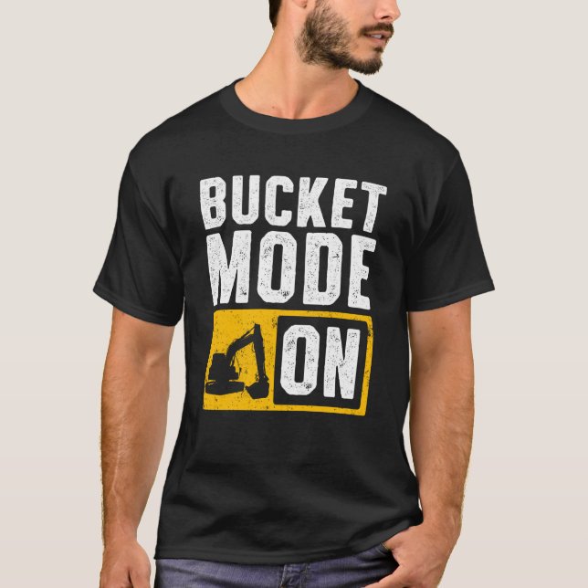 Excavator Operator For Excavator Driver Backhoe Op T-Shirt (Front)
