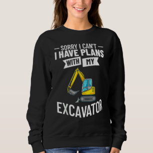 Excavator Operator Remote Control Digger Machine R Sweatshirt