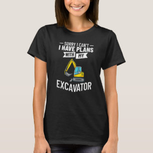 Excavator Operator Remote Control Digger Machine R T-Shirt