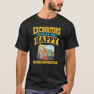 Excavator Operator Remote Control Digger Machine R T-Shirt
