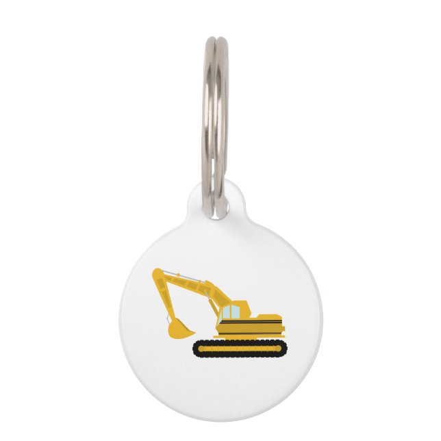 Excavator Pet Tag (Front)