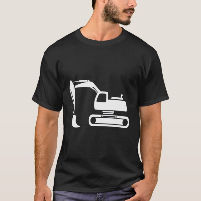 Excavator Shirt Graphic Excavator (Front)