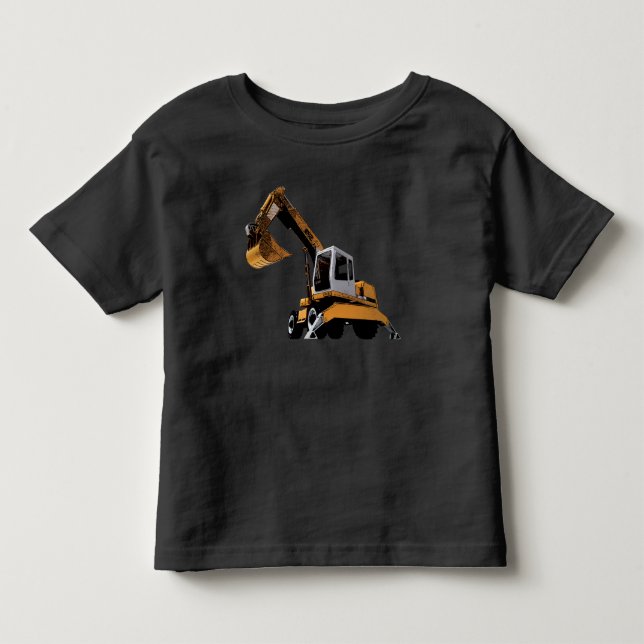 Excavator Toddler T-Shirt (Front)