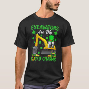 Excavators Are My Lucky Charms Excavator St Patric T-Shirt
