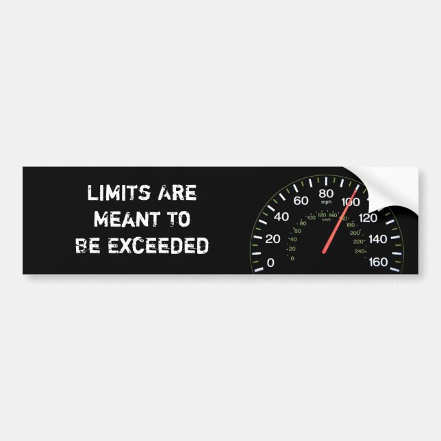 Exceed Your Limits Bumper Sticker (Front)
